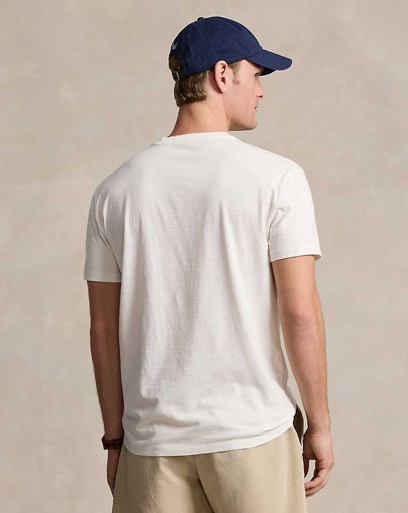 Camiseta Ralph Lauren Classic Fit Slub Jersey Graphic Hombre Nevis | AWFUTOY-62 - vista 4