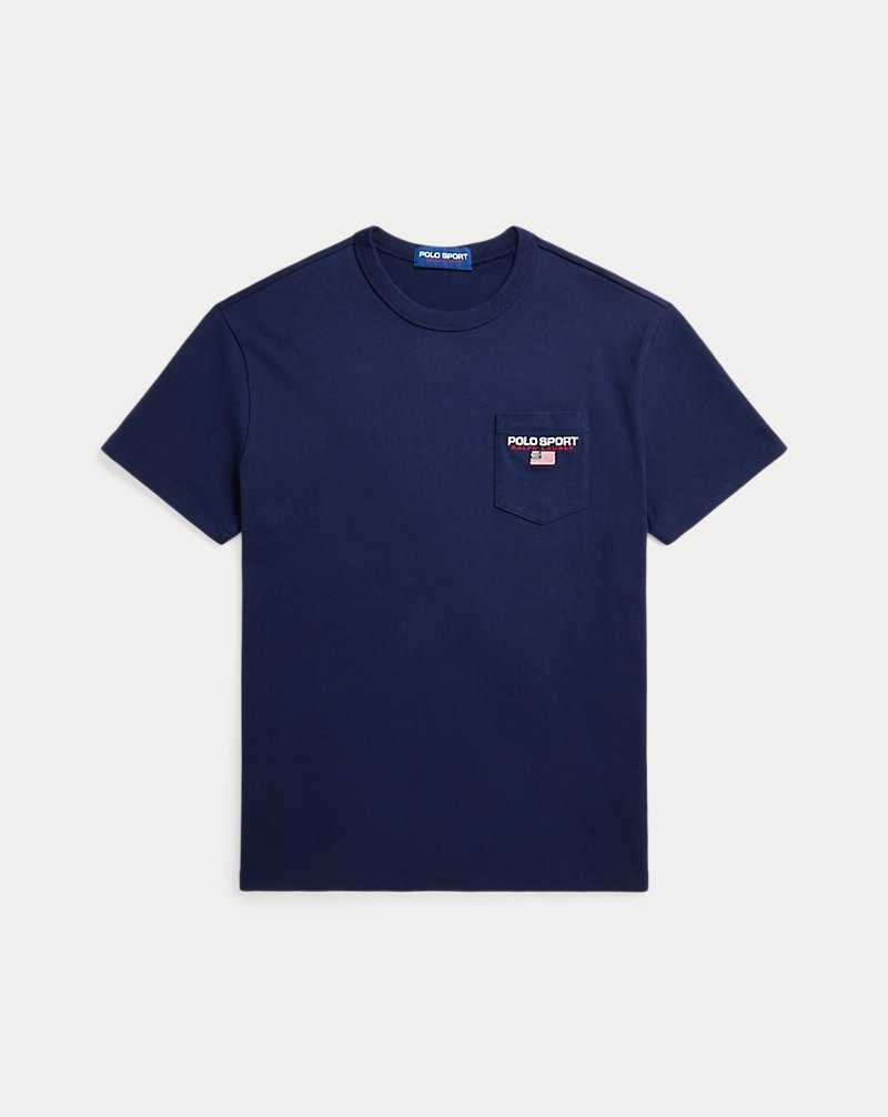 Camiseta Ralph Lauren Classic Fit Sport Pocket Hombre Navy-410 | SVEABJP-45 - vista 2
