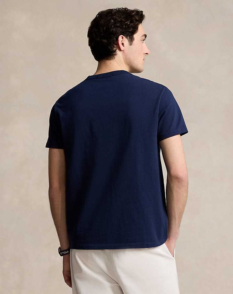 Camiseta Ralph Lauren Classic Fit Sport Pocket Hombre Navy-410 | SVEABJP-45 - vista 4