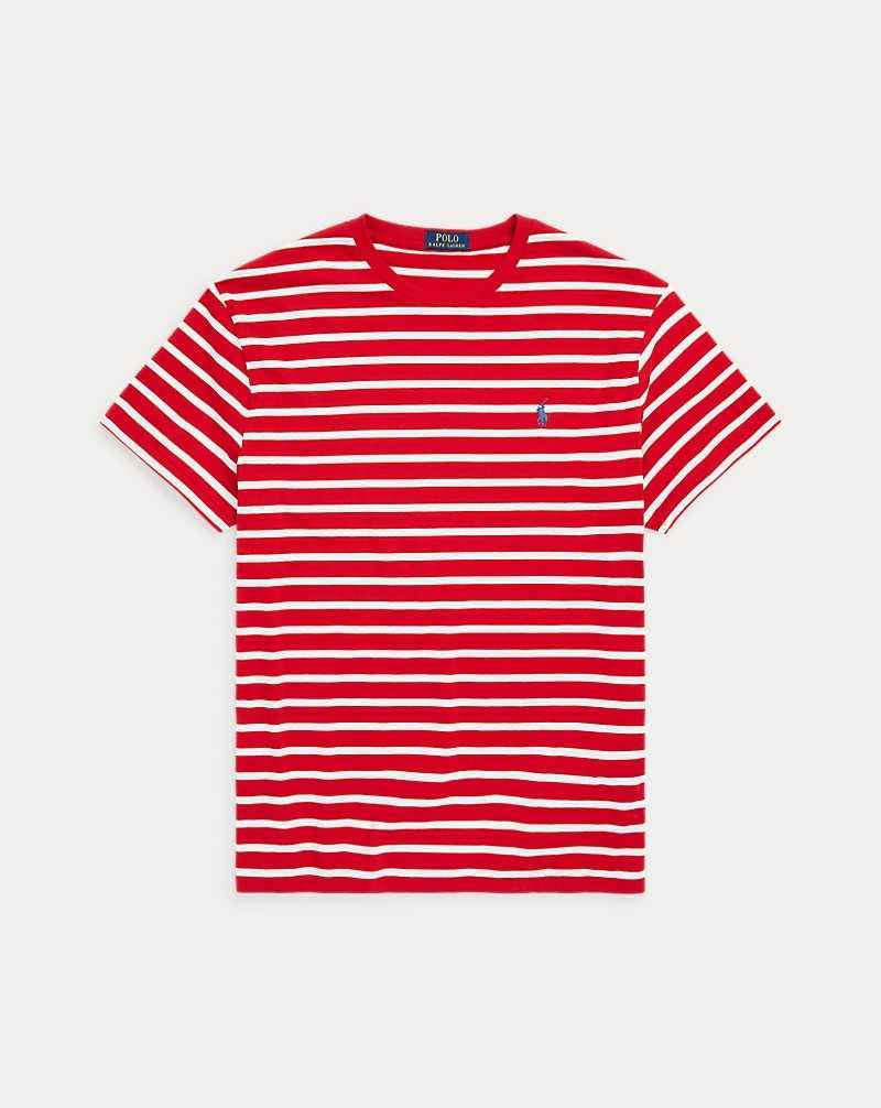 Camiseta Ralph Lauren Classic Fit Striped Jersey Hombre RL 2000 Red/White | QPUNSVG-58 - vista 2
