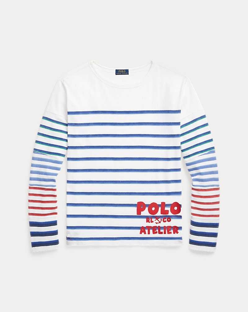 Camiseta Ralph Lauren Classic Fit Striped Jersey Hombre | PHODXYV-65 - vista 2