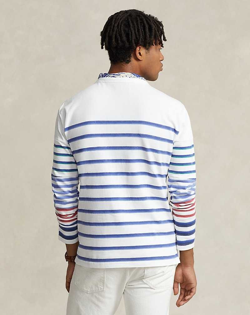 Camiseta Ralph Lauren Classic Fit Striped Jersey Hombre | PHODXYV-65 - vista 4