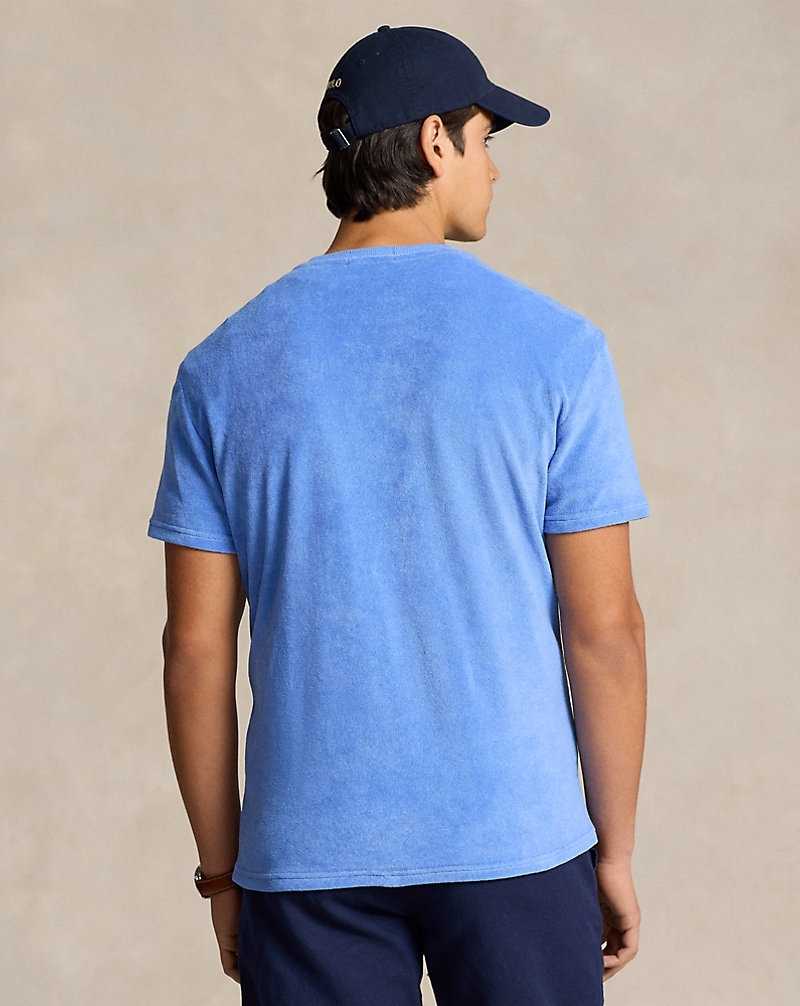 Camiseta Ralph Lauren Classic Fit Terry Hombre Azules | IXRBAZP-17 - vista 4