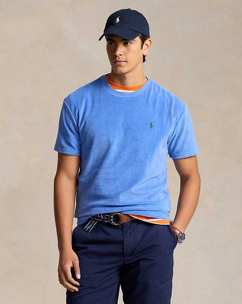 Camiseta Ralph Lauren Classic Fit Terry Hombre Azules | IXRBAZP-17 - vista 1