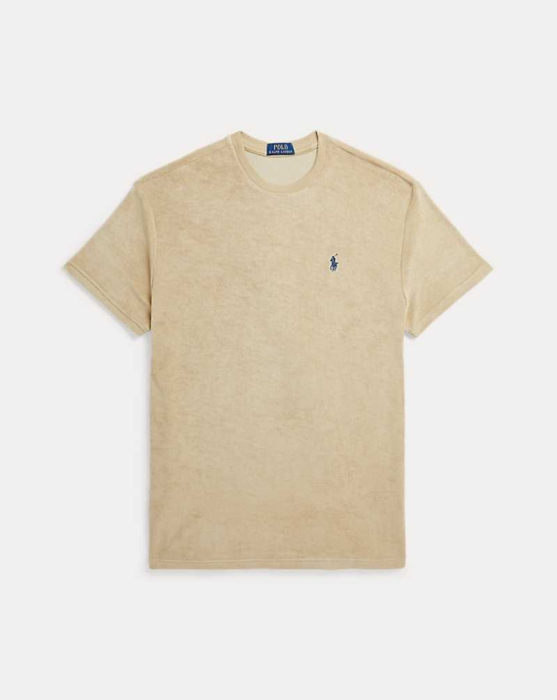 Camiseta Ralph Lauren Classic Fit Terry Hombre Beige | OECJMVZ-94 - vista 2