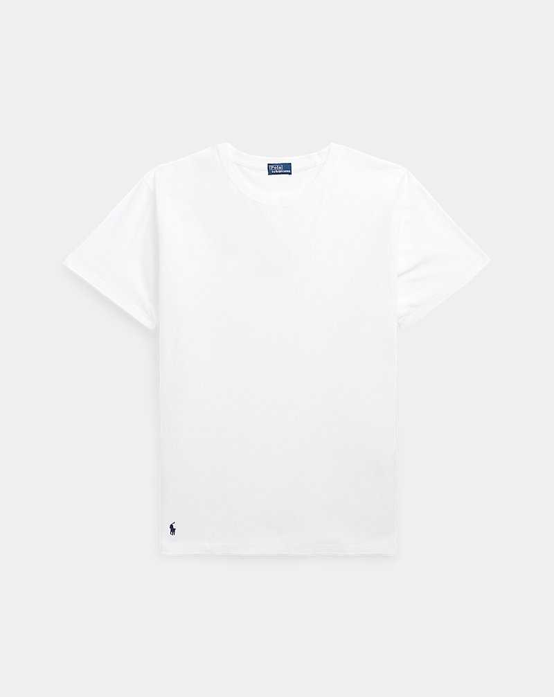 Camiseta Ralph Lauren Cotton Jersey Crewneck Mujer Blancos | NOPHIYU-18 - vista 2