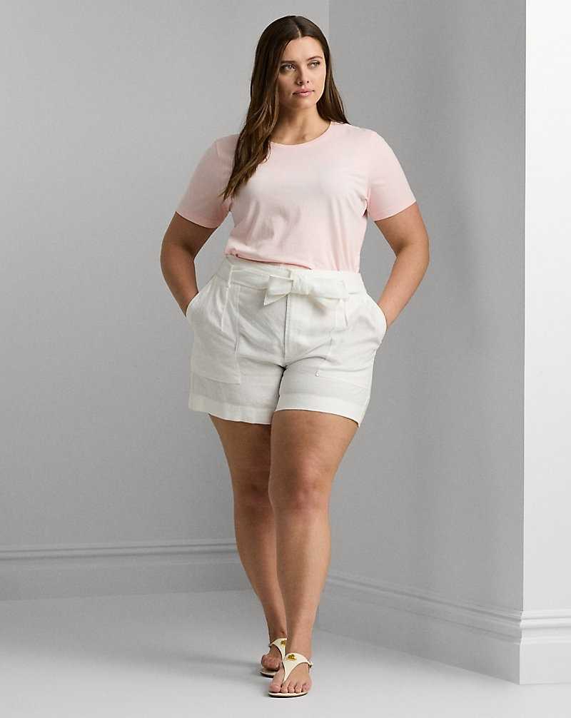 Camiseta Ralph Lauren Cotton Jersey T-shirt Mujer Rosas | UASOJML-62 - vista 3