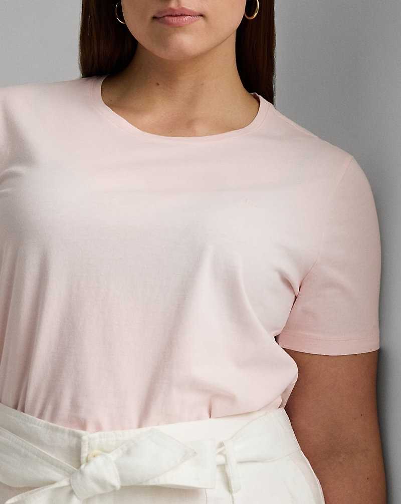 Camiseta Ralph Lauren Cotton Jersey T-shirt Mujer Rosas | UASOJML-62 - vista 5
