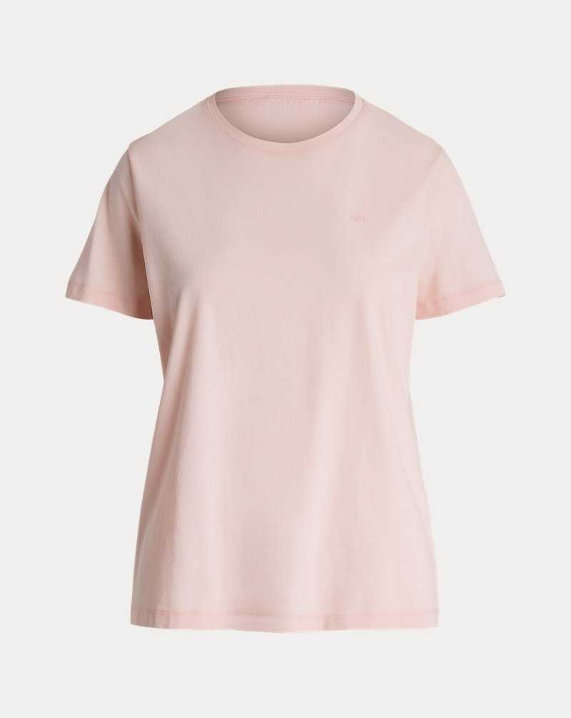 Camiseta Ralph Lauren Cotton Jersey T-shirt Mujer Rosas | ASGLNET-01 - vista 2