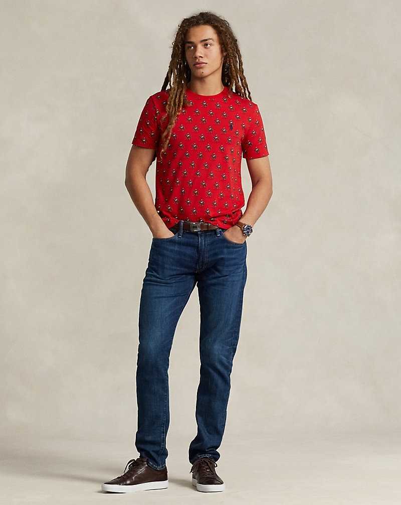 Camiseta Ralph Lauren Custom Slim Fit Equestrian-Print Hombre Swinging Mallets/ RL 2000 | EPBZAWH-89 - vista 3