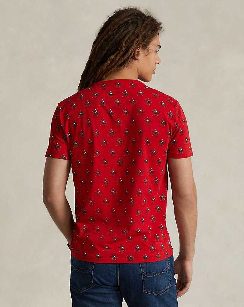 Camiseta Ralph Lauren Custom Slim Fit Equestrian-Print Hombre Swinging Mallets/ RL 2000 | EPBZAWH-89 - vista 4