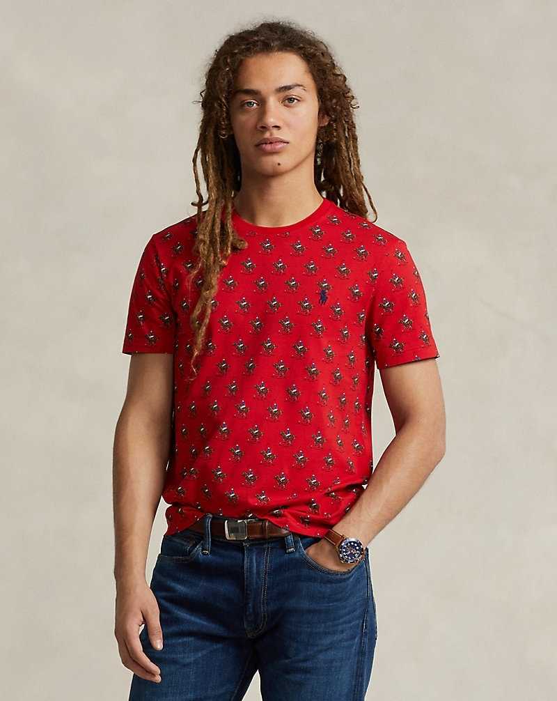 Camiseta Ralph Lauren Custom Slim Fit Equestrian-Print Hombre Swinging Mallets/ RL 2000 | EPBZAWH-89 - vista 1