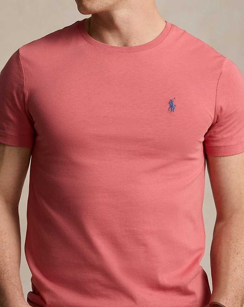 Camiseta Ralph Lauren Custom Slim Fit Jersey Crewneck Hombre Adirondack Berry/c7563 | XQGINYV-13 - vista 5