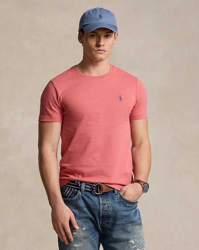 Camiseta Ralph Lauren Custom Slim Fit Jersey Crewneck Hombre Adirondack Berry/c7563 | XQGINYV-13 - vista 1
