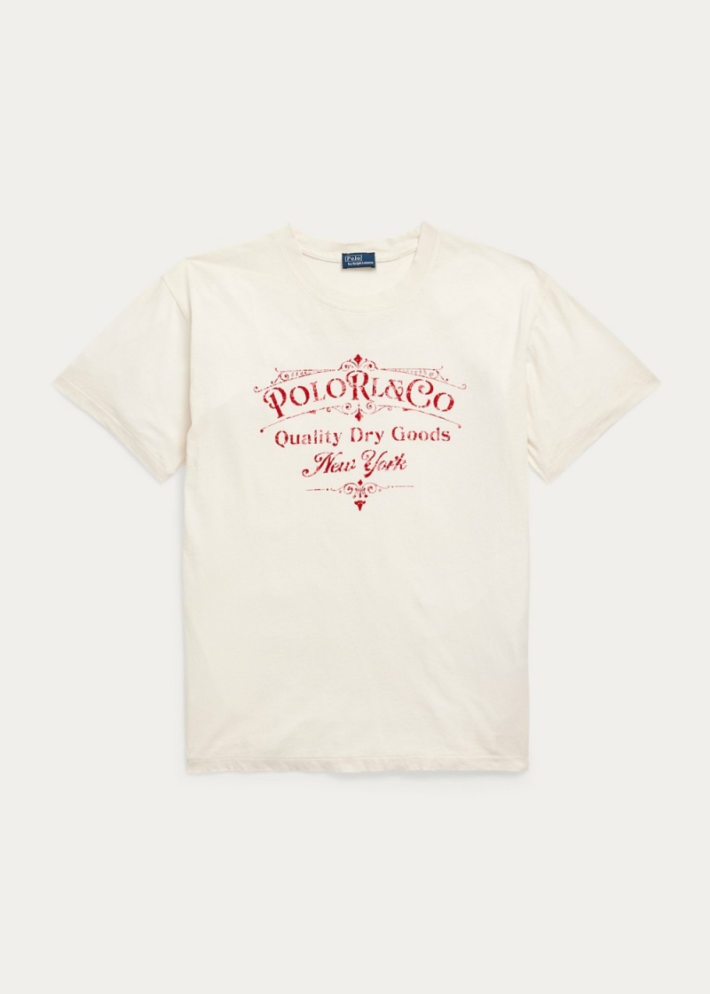Camiseta Estampados Logo Algodon Jersey Mujer Creme | FCOA82079 - vista 2