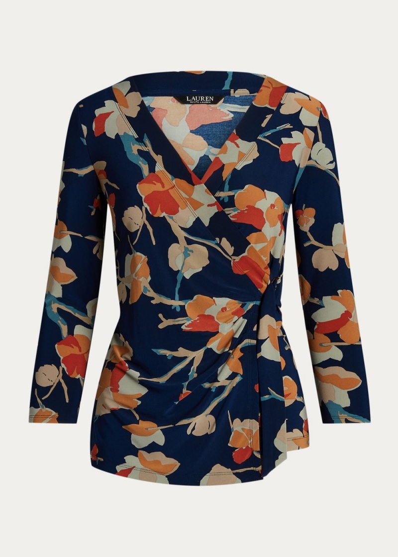 Camiseta Floral Stretch Jersey Top Mujer Multicolor | ELYC25031 - vista 2