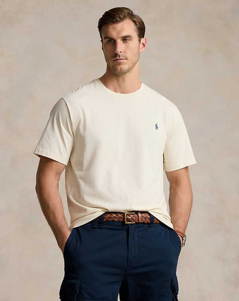 Camiseta Ralph Lauren Jersey Crewneck Hombre Herbal Milk | YHBGJNO-39 - vista 1