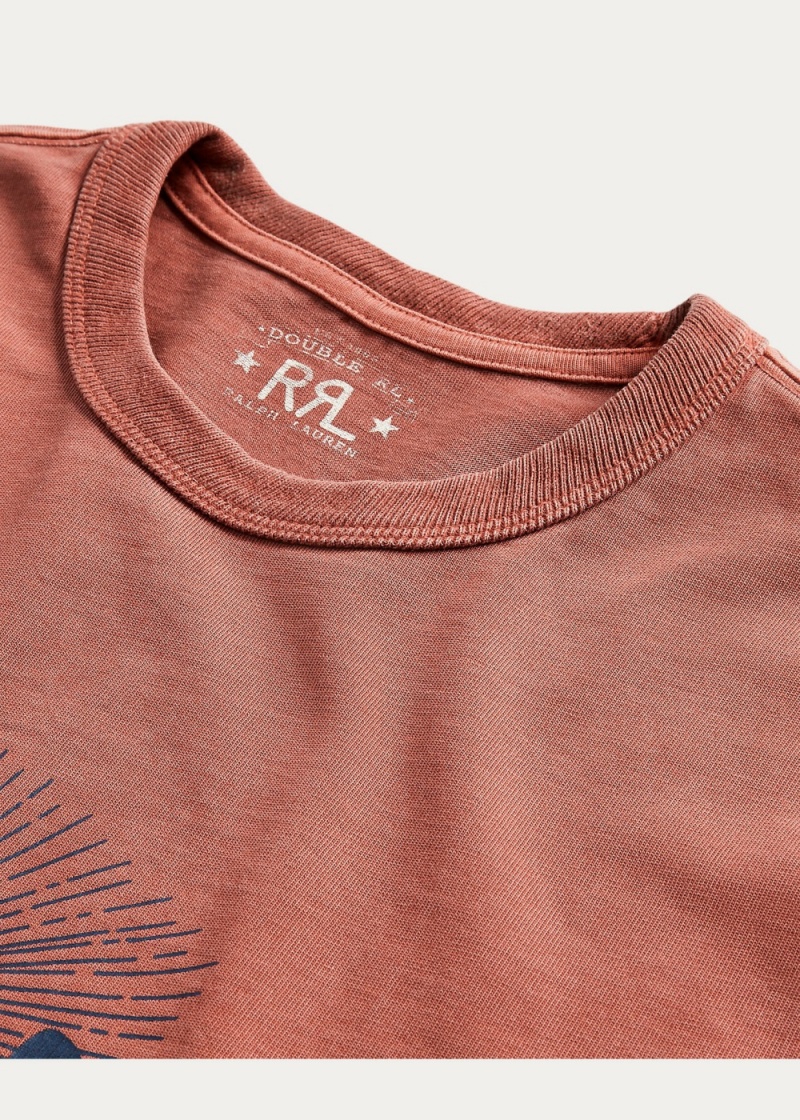 Camiseta Jersey Estampados Hombre Naranjas | CMFJ01423 - vista 3