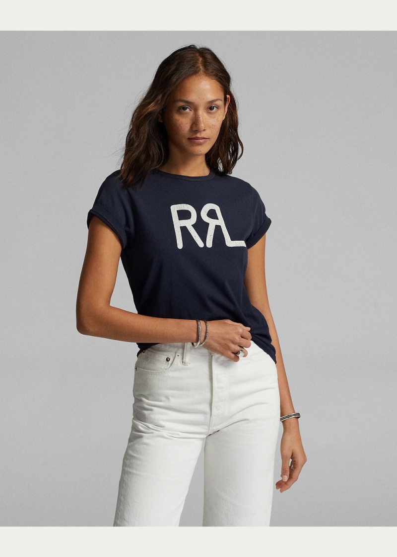 Camiseta Logo Algodon Jersey Mujer Blancos | DGUE71046 - vista 2