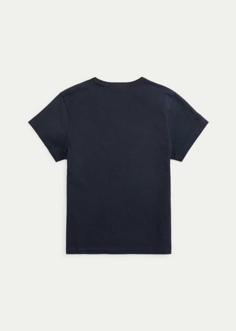 Camiseta Logo Algodon Jersey Mujer Blancos | DGUE71046 - vista 6