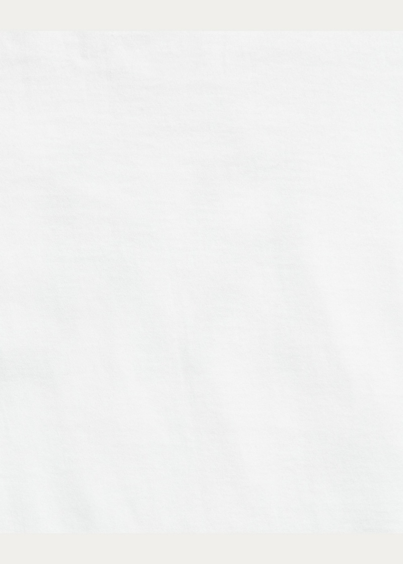 Camiseta Logo Algodon Jersey Mujer Blancos | QVBF17543 - vista 5