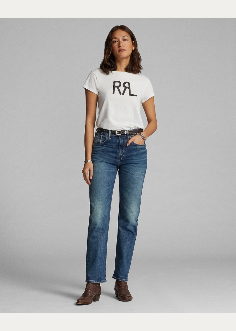 Camiseta Logo Algodon Jersey Mujer Blancos | QVBF17543 - vista 7