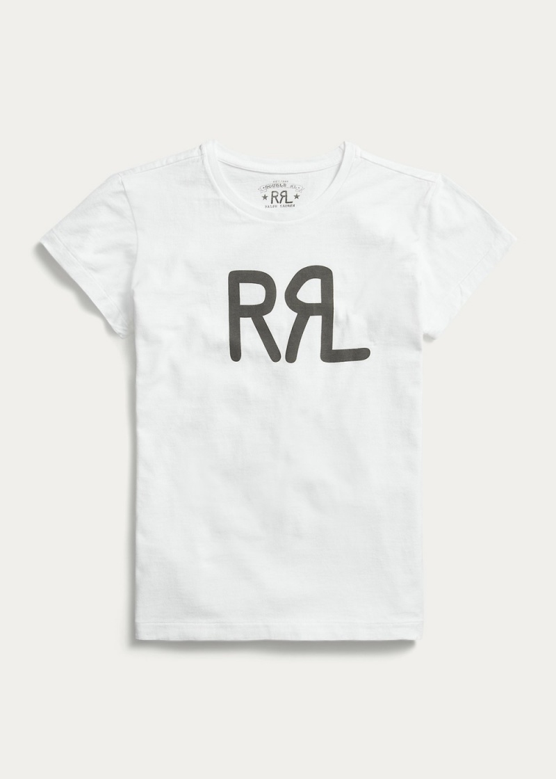 Camiseta Logo Algodon Jersey Mujer Blancos | QVBF17543 - vista 1