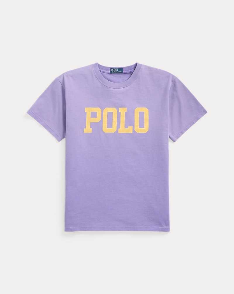 Camiseta Ralph Lauren Logo Cotton Jersey Mujer Pure Lilac | VNYHGRU-03 - vista 2