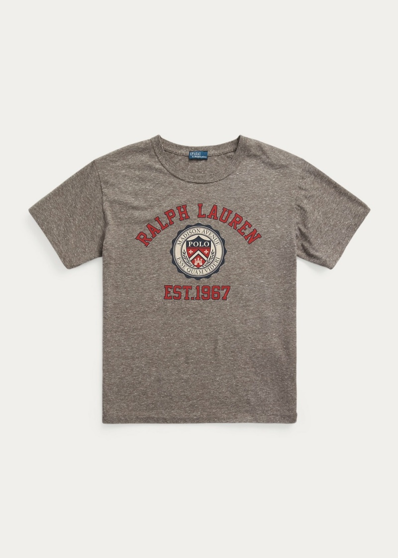 Camiseta Logo Estampados Mujer Grises | NOGE02581 - vista 4