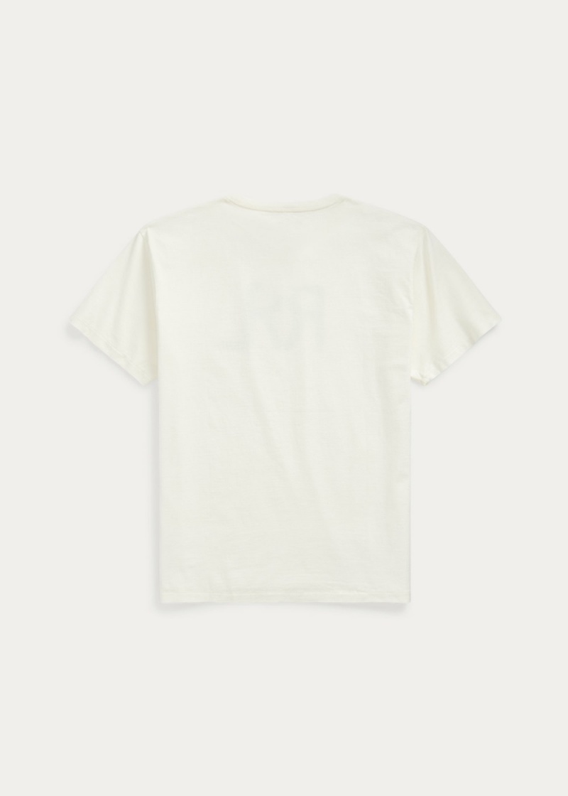 Camiseta Logo Jersey Hombre Blancos | PBWE28753 - vista 2