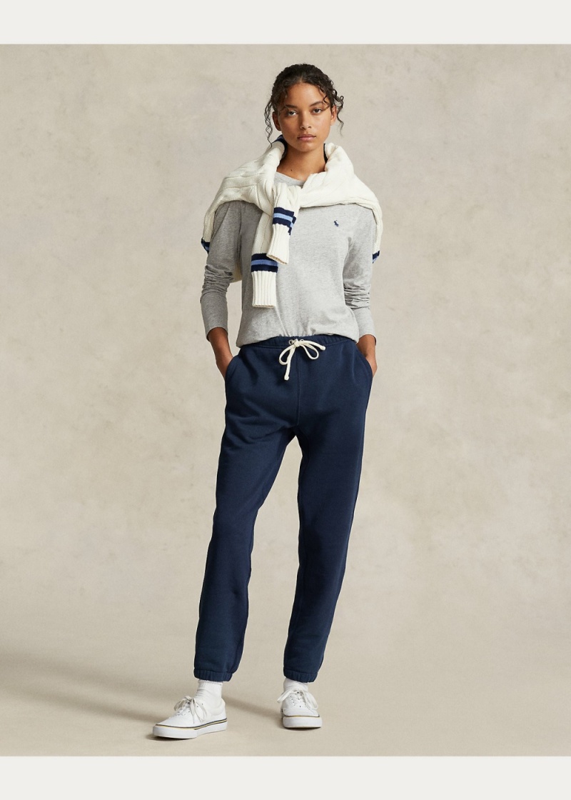 Camiseta Long-Sleeve Jersey Crewneck Mujer Grises | OXWP27034 - vista 3