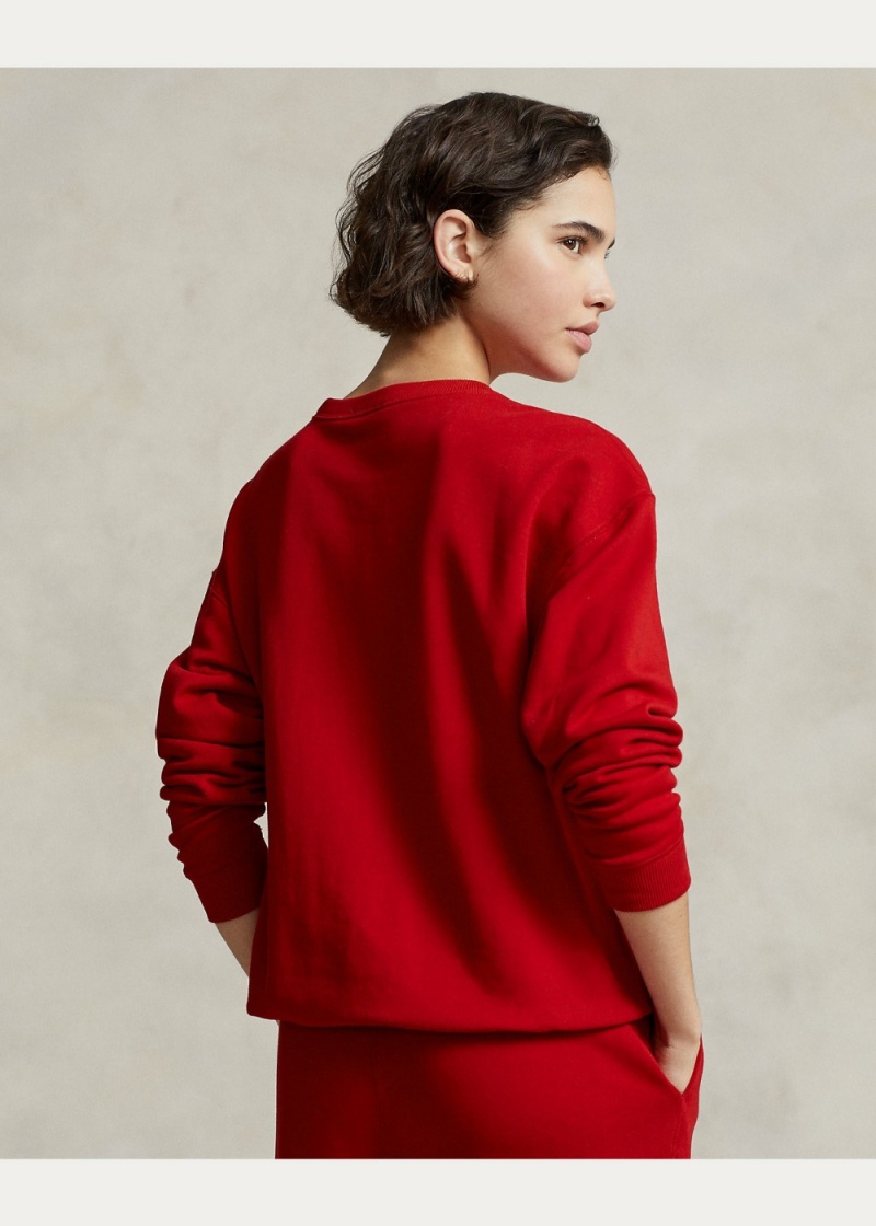 Camiseta Lunar New Year Crewneck Sweatshirt Mujer Rojos | KFQB68421 - vista 4