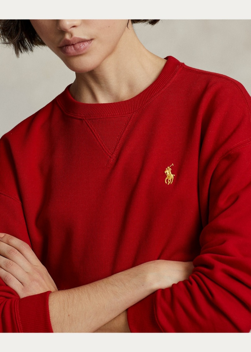 Camiseta Lunar New Year Crewneck Sweatshirt Mujer Rojos | KFQB68421 - vista 5
