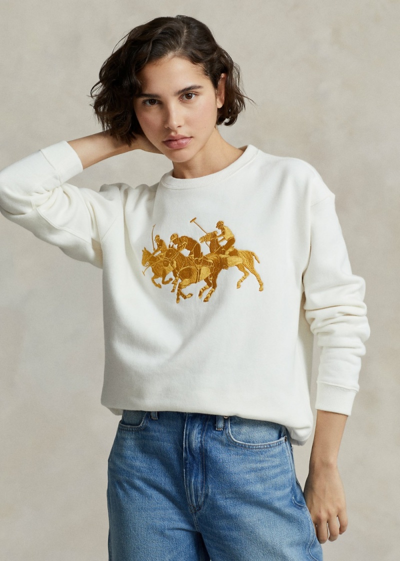 Camiseta Lunar New Year Triple-Pony Sweatshirt Mujer Azul Marino | BZWF94670 - vista 1