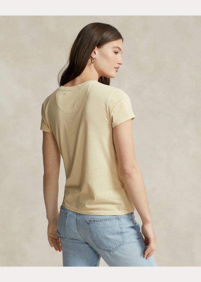 Camiseta Organic Algodon Crewneck Mujer Azul Marino | LZIT52419 - vista 4