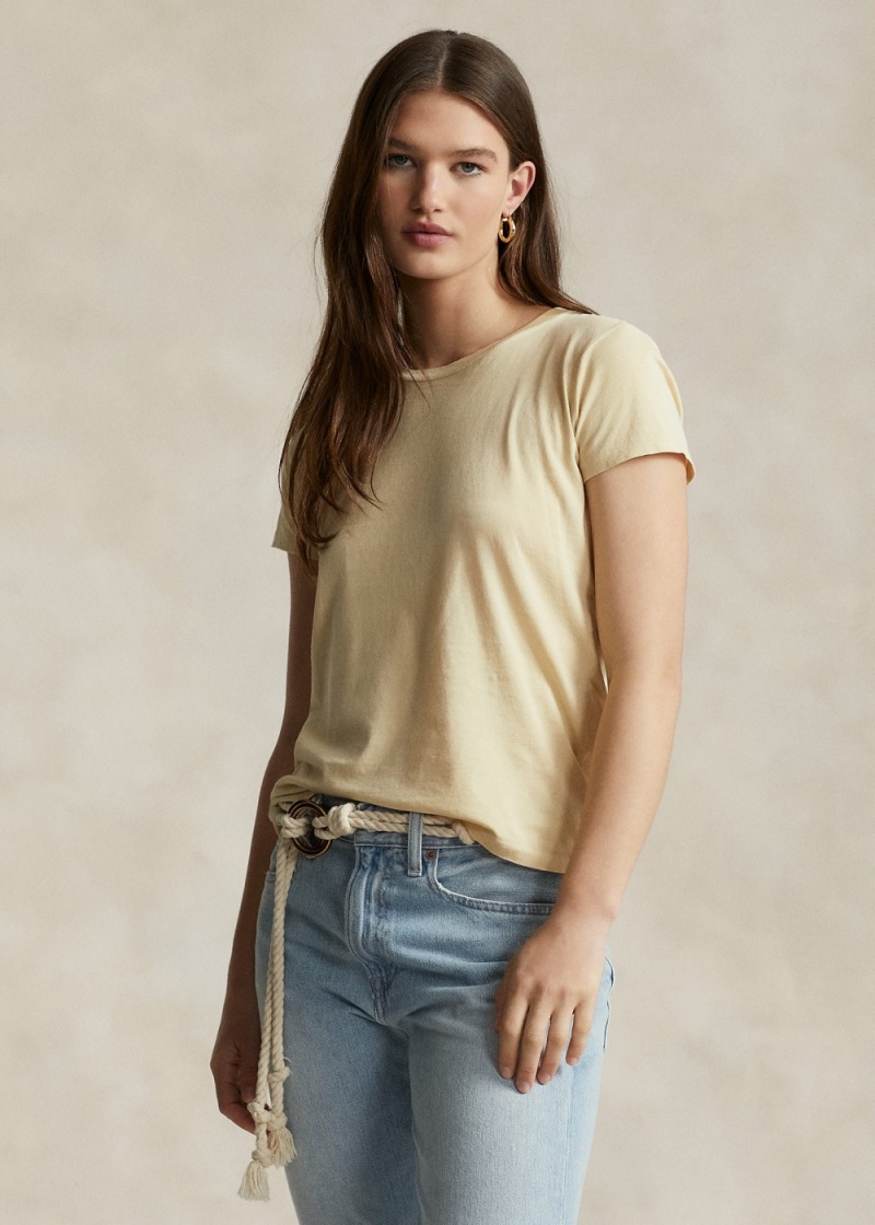 Camiseta Organic Algodon Crewneck Mujer Azul Marino | LZIT52419 - vista 1