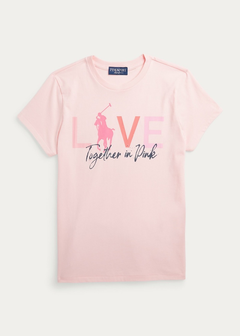 Camiseta Pink Pony Love Crewneck Mujer Rosas | HACI86574 - vista 1