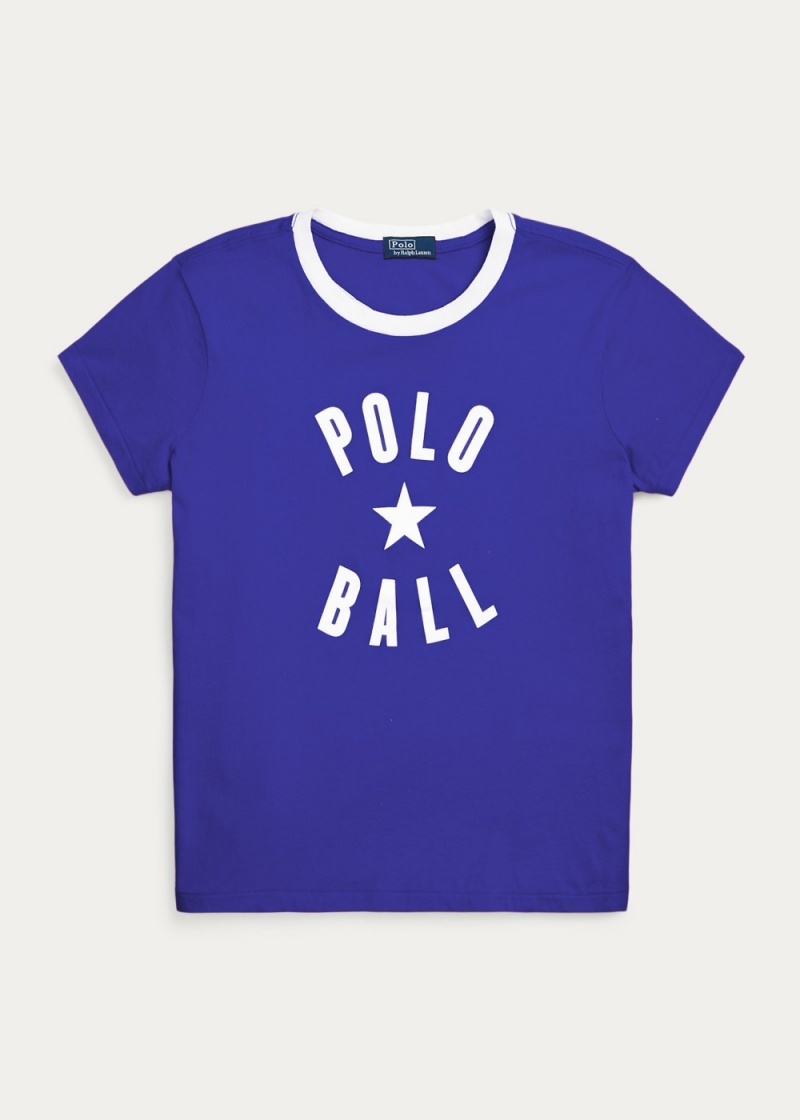 Camiseta Polo Ball Algodon Jersey Ringer Mujer Azul Marino | WJIM23594 - vista 2