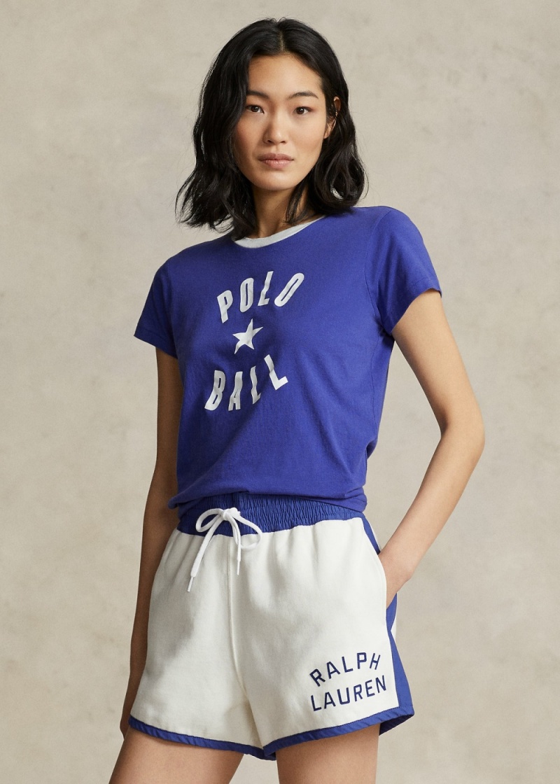 Camiseta Polo Ball Algodon Jersey Ringer Mujer Azul Marino | WJIM23594 - vista 1