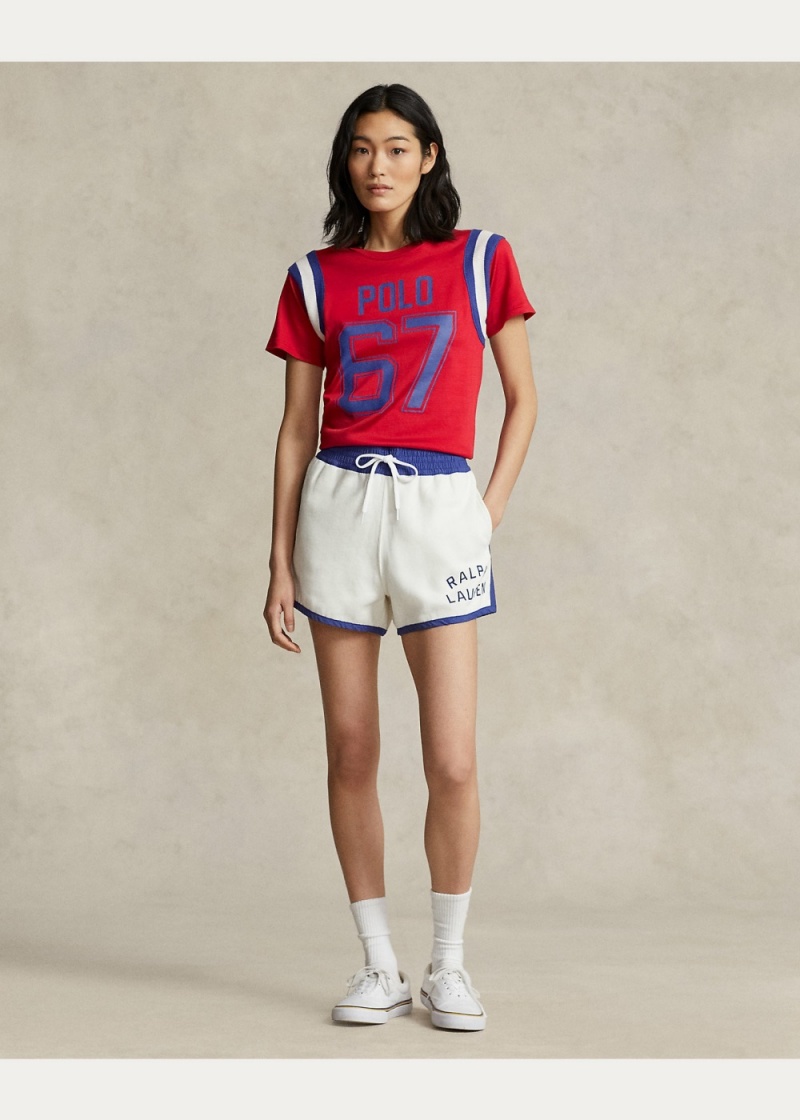 Camiseta Polo Ball Estampados Jersey Mujer Rojos | ZMRX41582 - vista 2