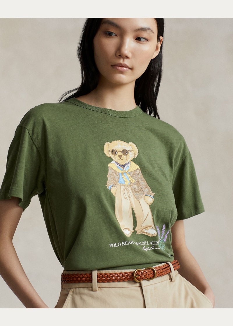 Camiseta Polo Bear Algodon Jersey Mujer Azul Marino | ZJXT26130 - vista 4
