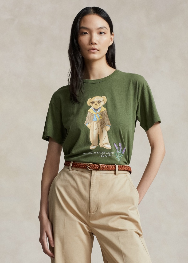 Camiseta Polo Bear Algodon Jersey Mujer Azul Marino | ZJXT26130 - vista 1