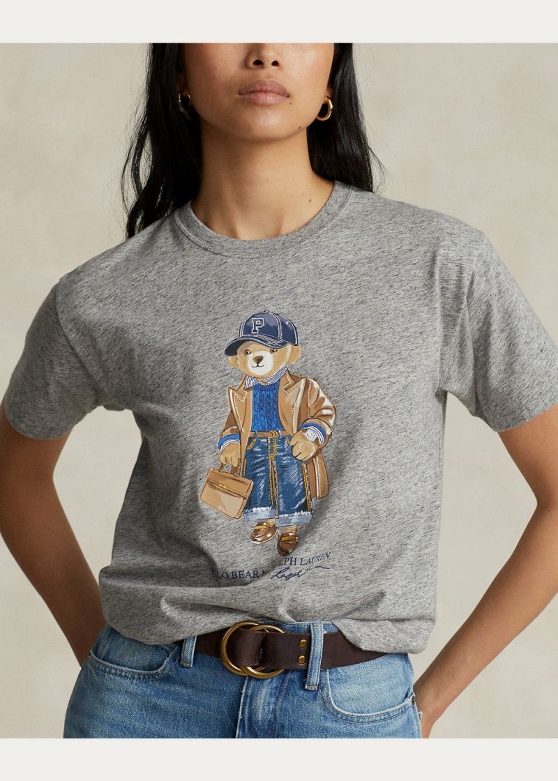 Camiseta Polo Bear Jersey Mujer Azul Marino | DHGC35246 - vista 5