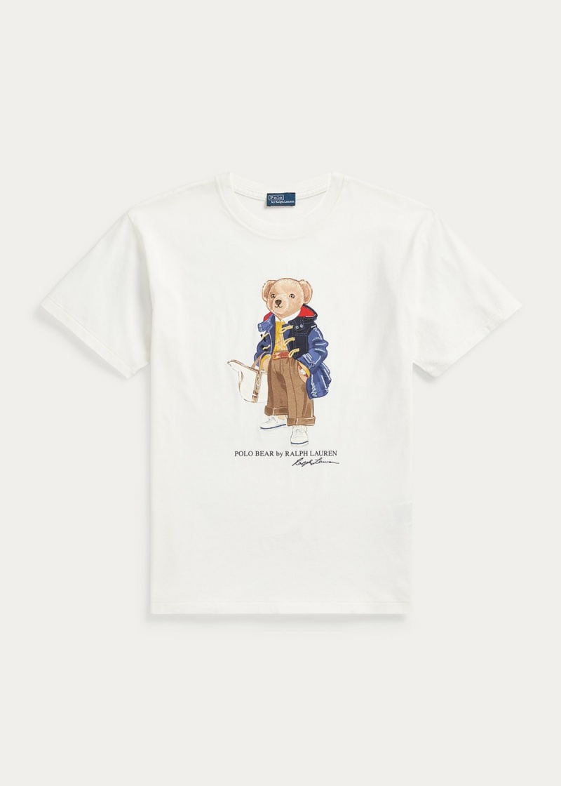 Camiseta Polo Bear Jersey Mujer Blancos | FZNS18240 - vista 2