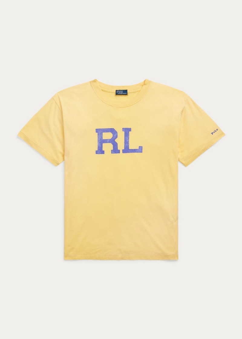 Camiseta RL Logo Jersey Mujer Amarillos | EDFV45678 - vista 2