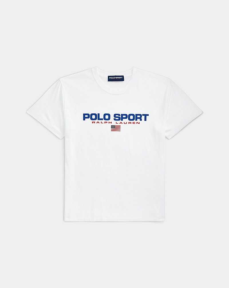Camiseta Ralph Lauren Sport Cotton Jersey Mujer Blancos | TNOXCSZ-07 - vista 2