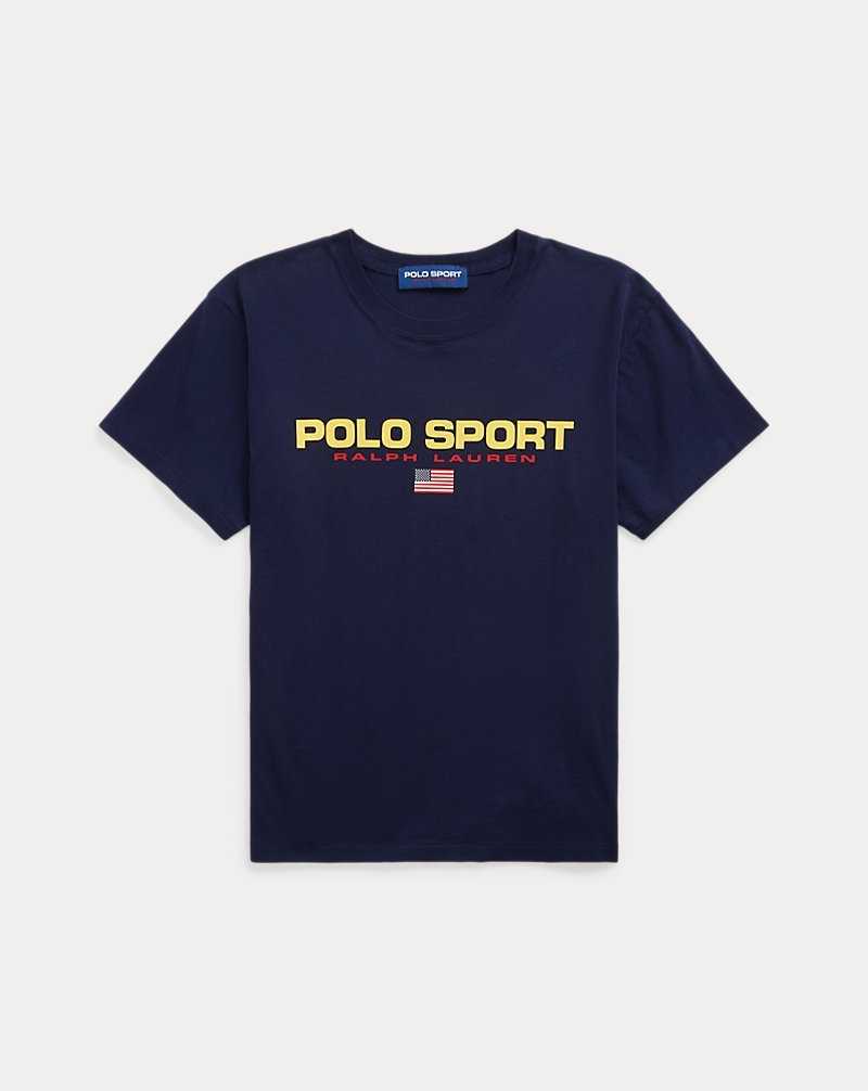 Camiseta Ralph Lauren Sport Cotton Jersey Mujer Azul Marino | TDRCKSN-79 - vista 2