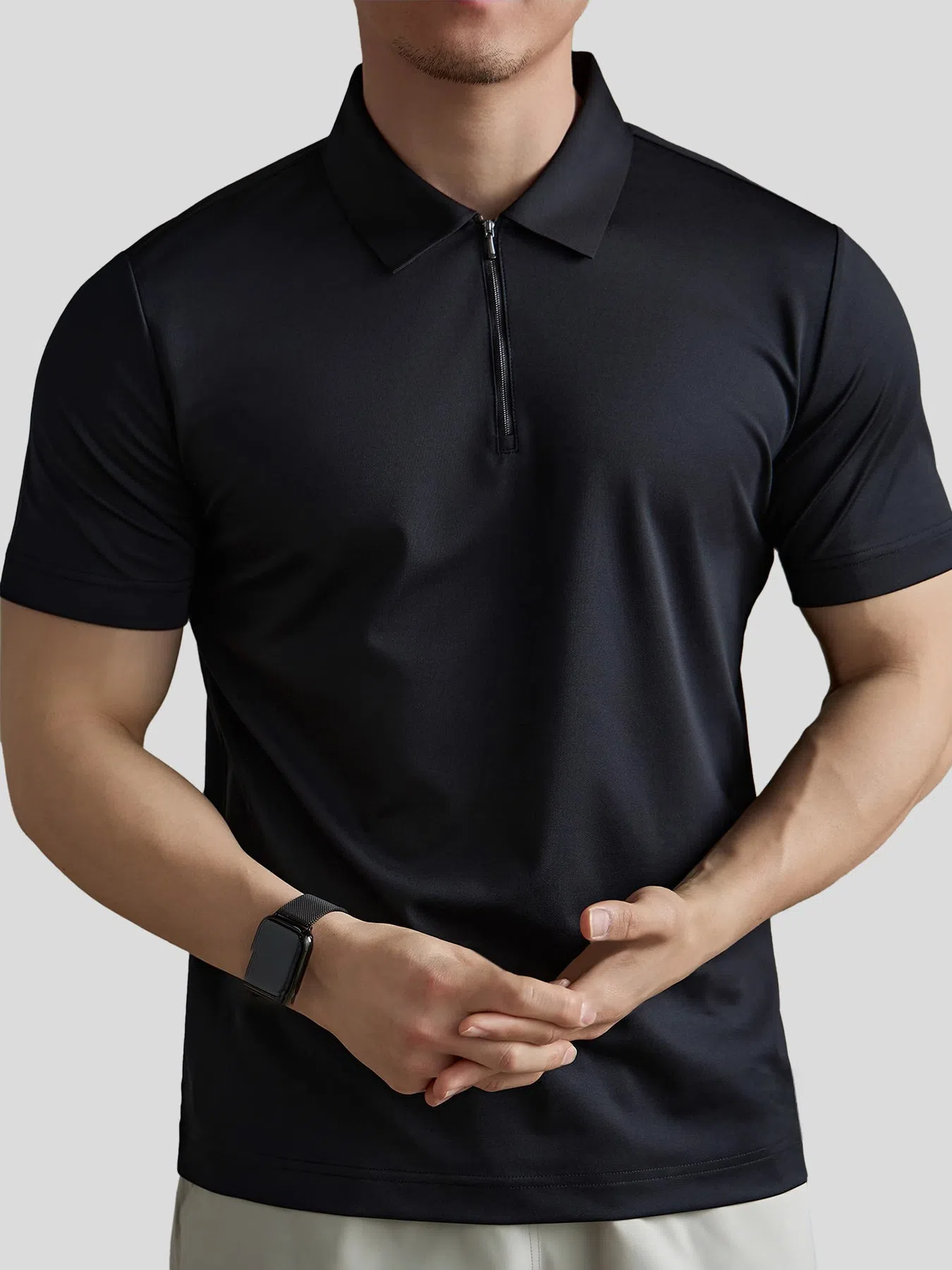 PerformancePro de manga corta Half Zip Polo