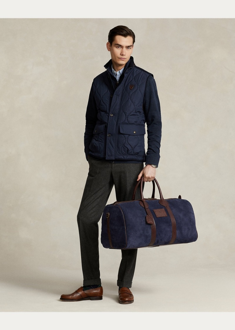 Chaleco Gamuza-Trim Acolchado Hombre Azul Marino | GYRI07195 - vista 2