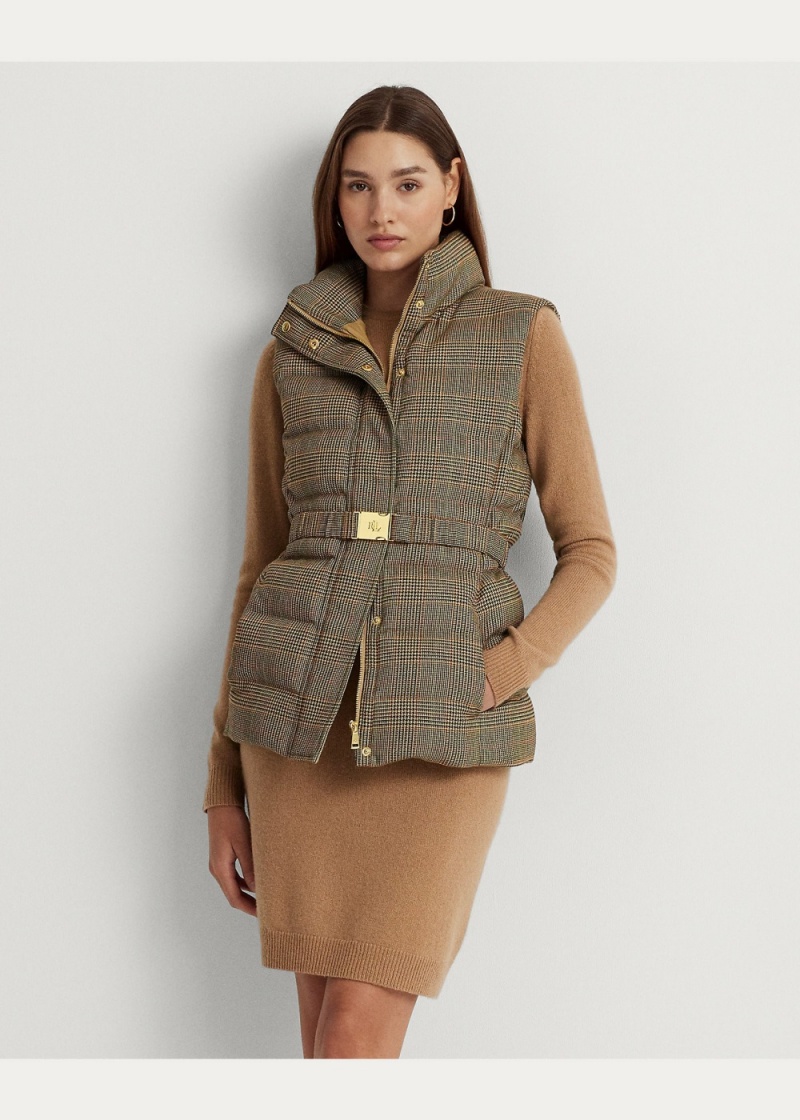 Chaleco Glen Plaid Acolchado Tweed Down Mujer Multicolor | DZGW14576 - vista 4